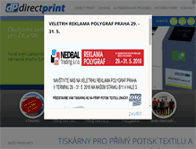 Tablet Screenshot of directprint.cz